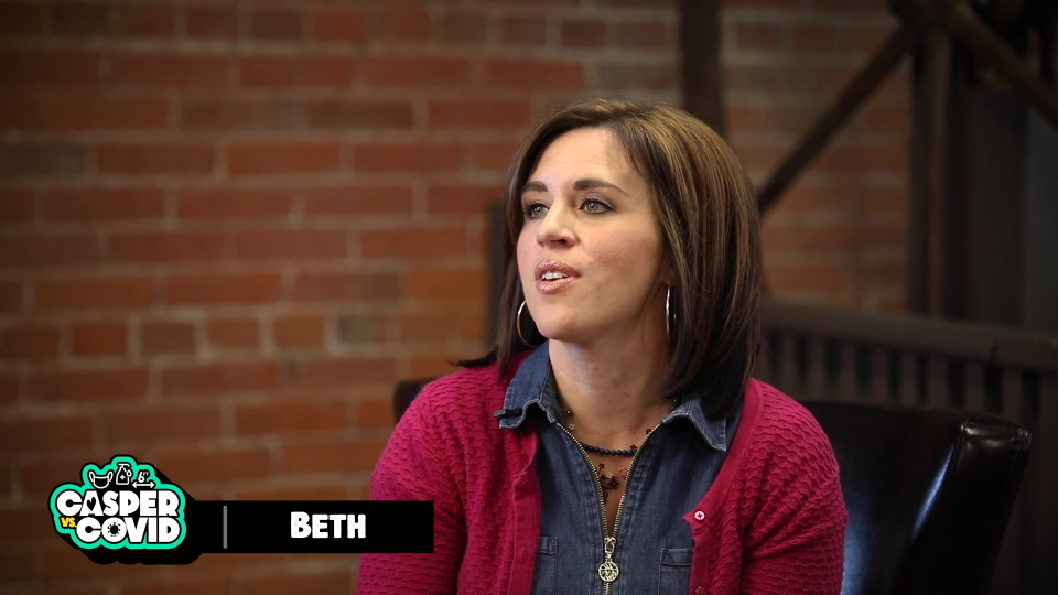 Excerpt from Why We Vax video of Beth in interview